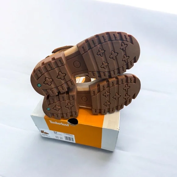 EUC Timberland Women's Everleigh Lug-Sole Block-Heel Tan Sandals Size 6.5 - Picture 4 of 6